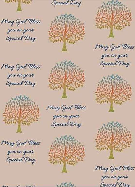 Gift wrap & tags - May God bless you on your special day - wrap - Buy Christian Books & Gifts Online here