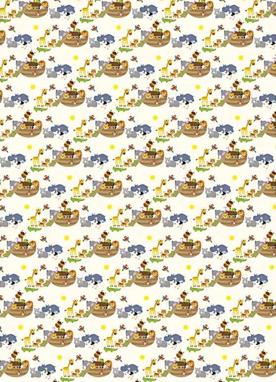 Gift wrap & tags - Noah's ark - Cream - wrap - Buy Christian Books & Gifts Online here