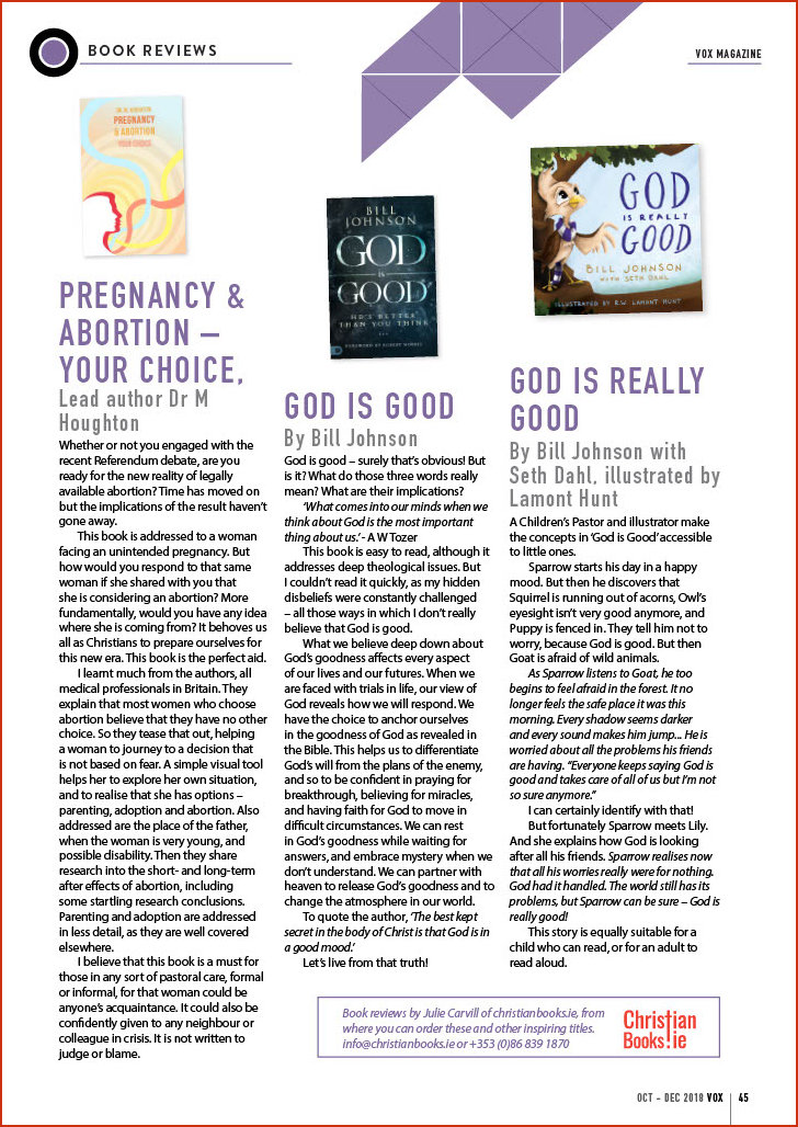 VOX magazine 40 Oct-Dec 2018 Book Reviews - Buy Christian Books Online here